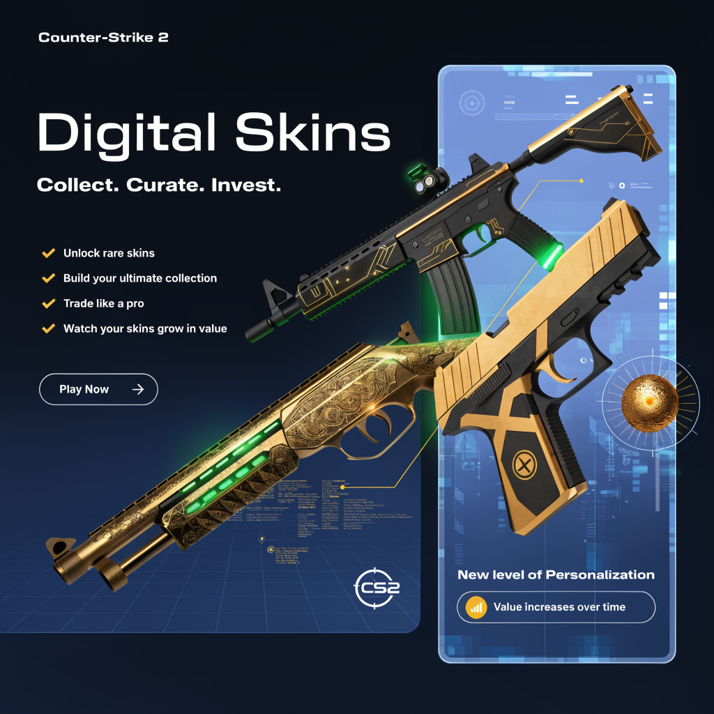 Скины в Counter-Strike 2: цифровые коллекции, инвестиции и новый уровень персонализации